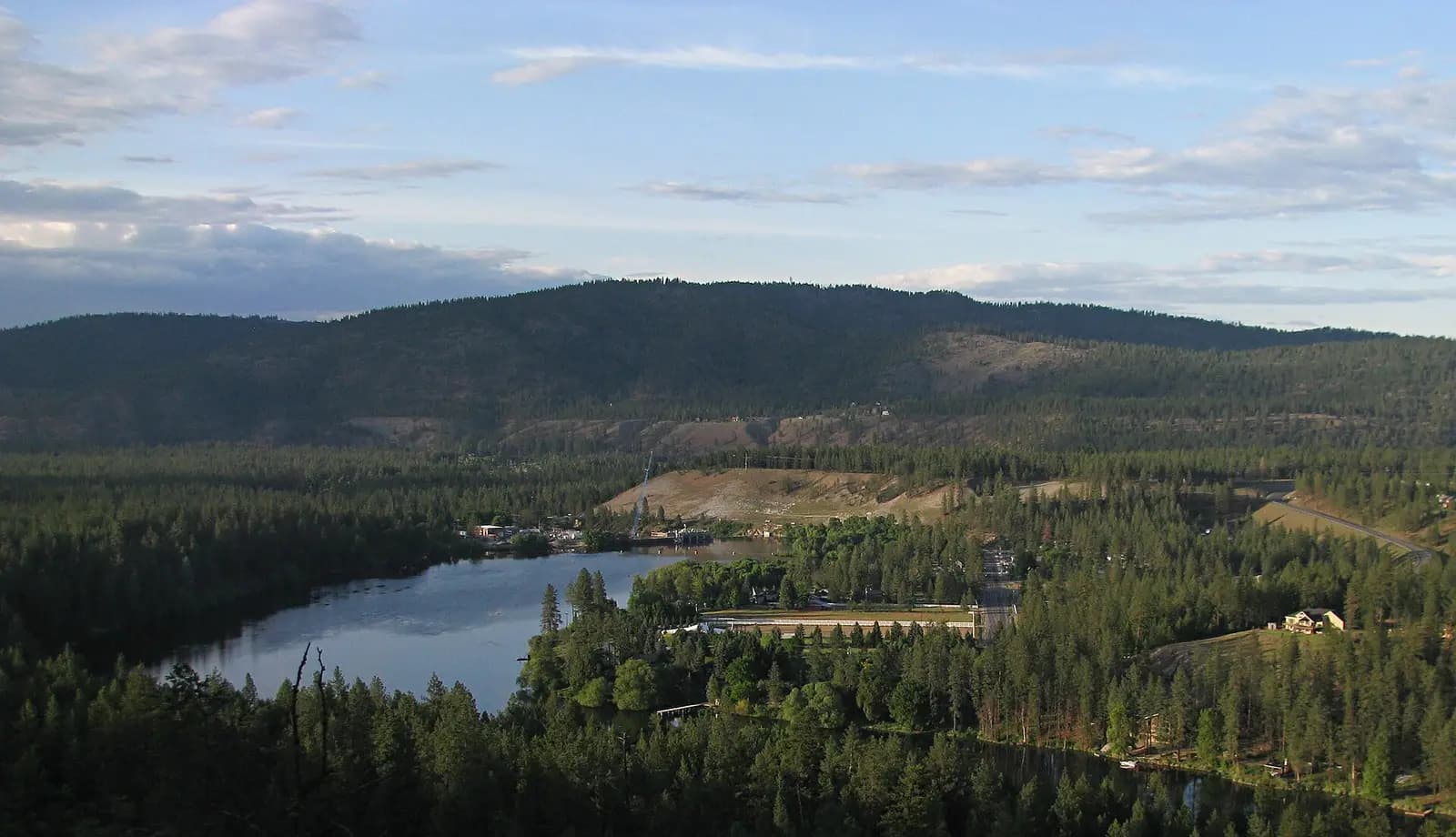 Nine Mile Falls, Washington: Nine Mile Dam and Nine Mile Falls 20150517