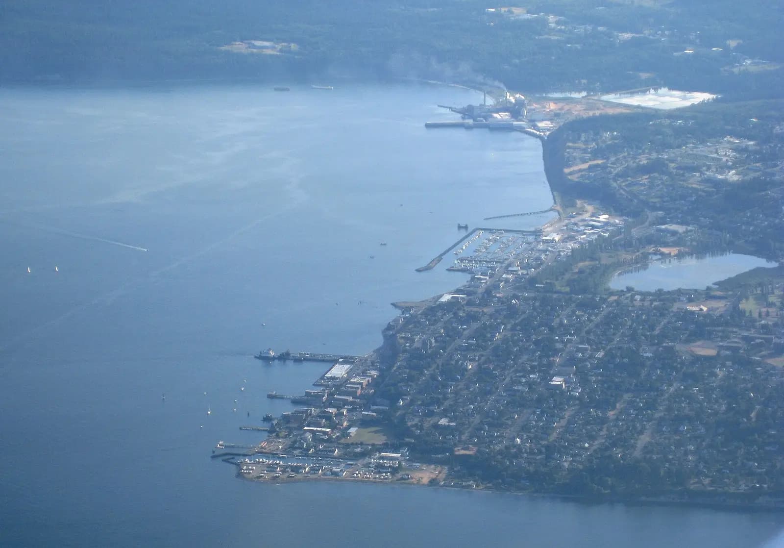 Port Townsend, Washington: Looking west to Port Townsend