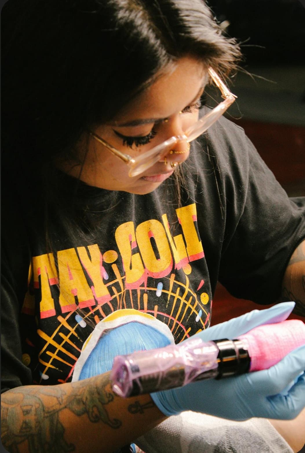 Nika, from Aces n Eights Tattoo’s website