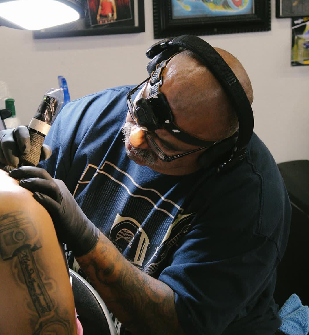 Jeronimo, from Aces n Eights Tattoo’s website