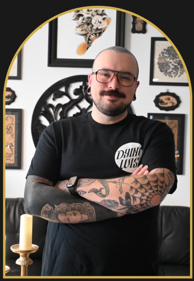 DL, from Dying Wish Tattoo’s website