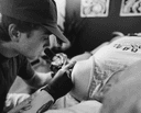Seattle tattoo artist, Charlie Piper at Kingtide Ink in West Seattle
