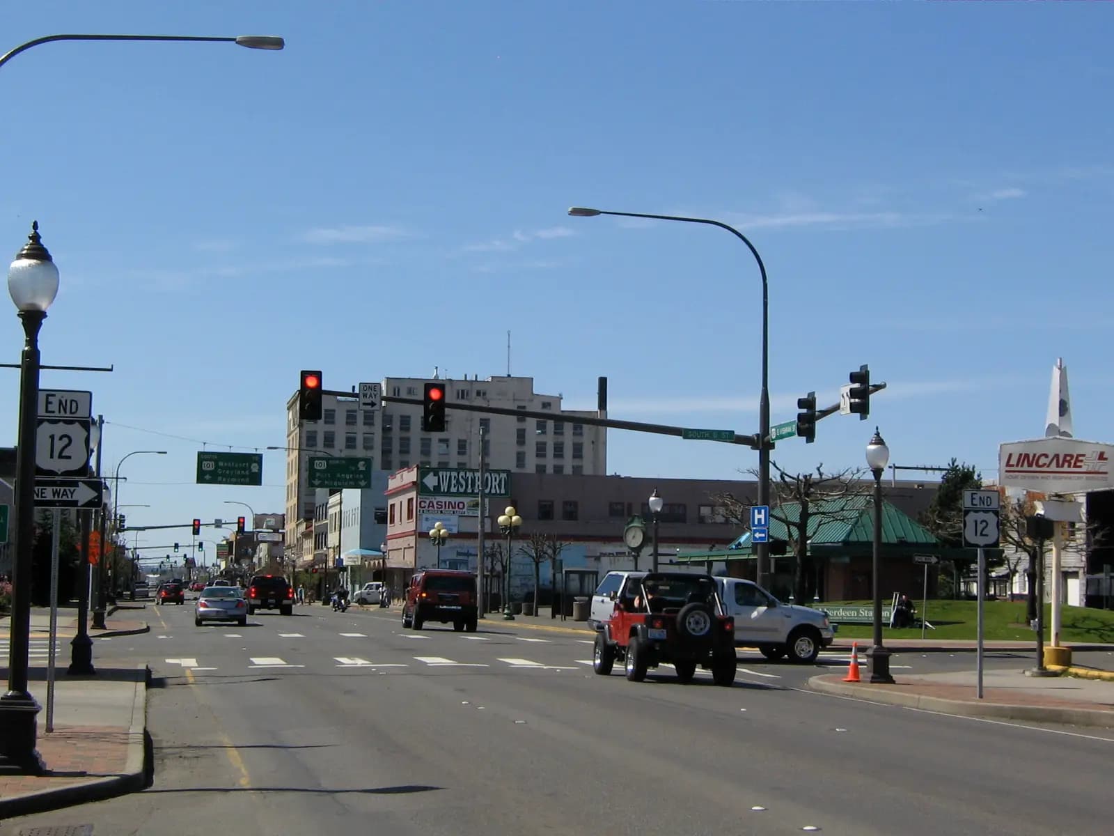 Aberdeen, Washington: US 12 Aberdeen downtown