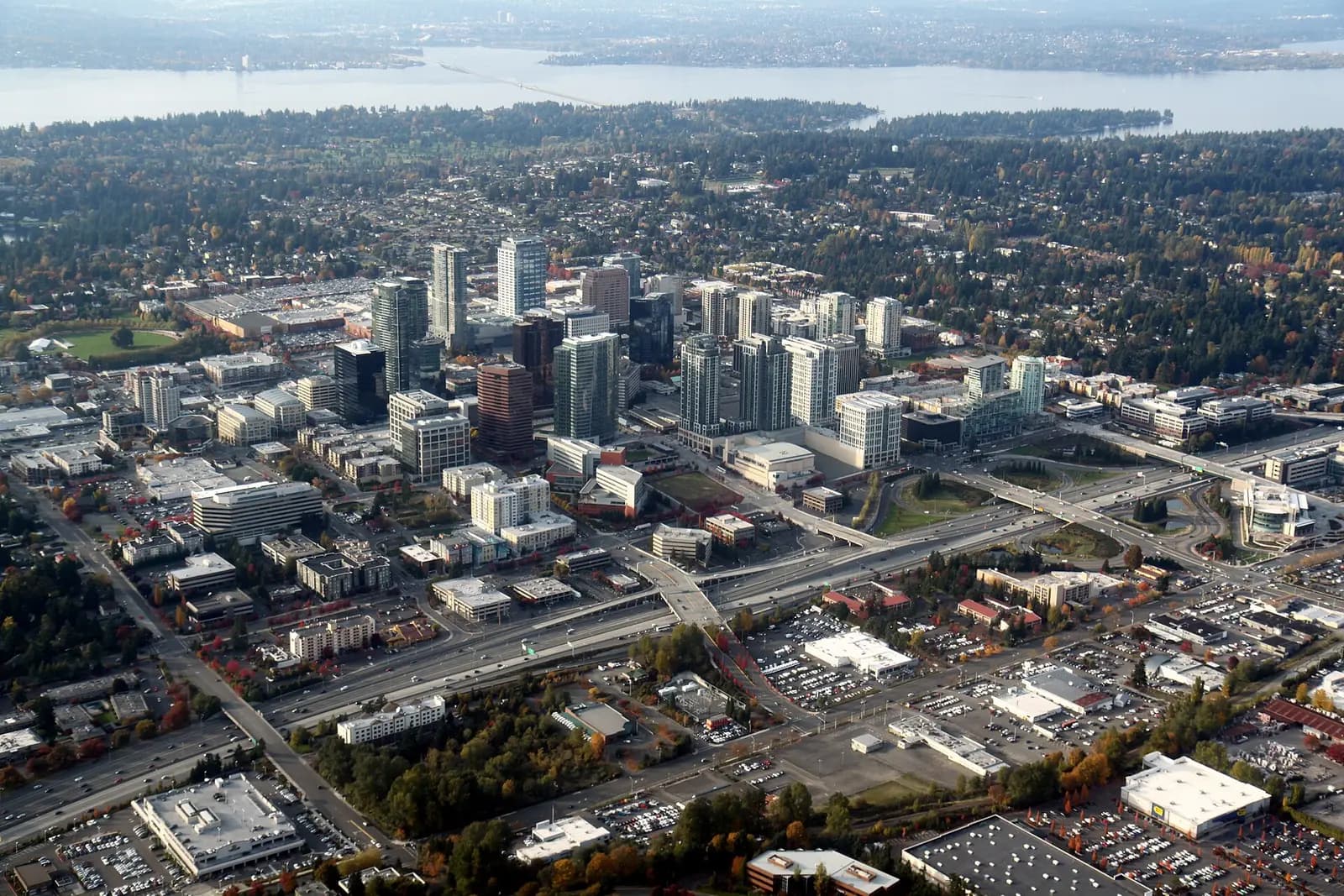 Bellevue, Washington: Aerial Bellevue Washington November 2011