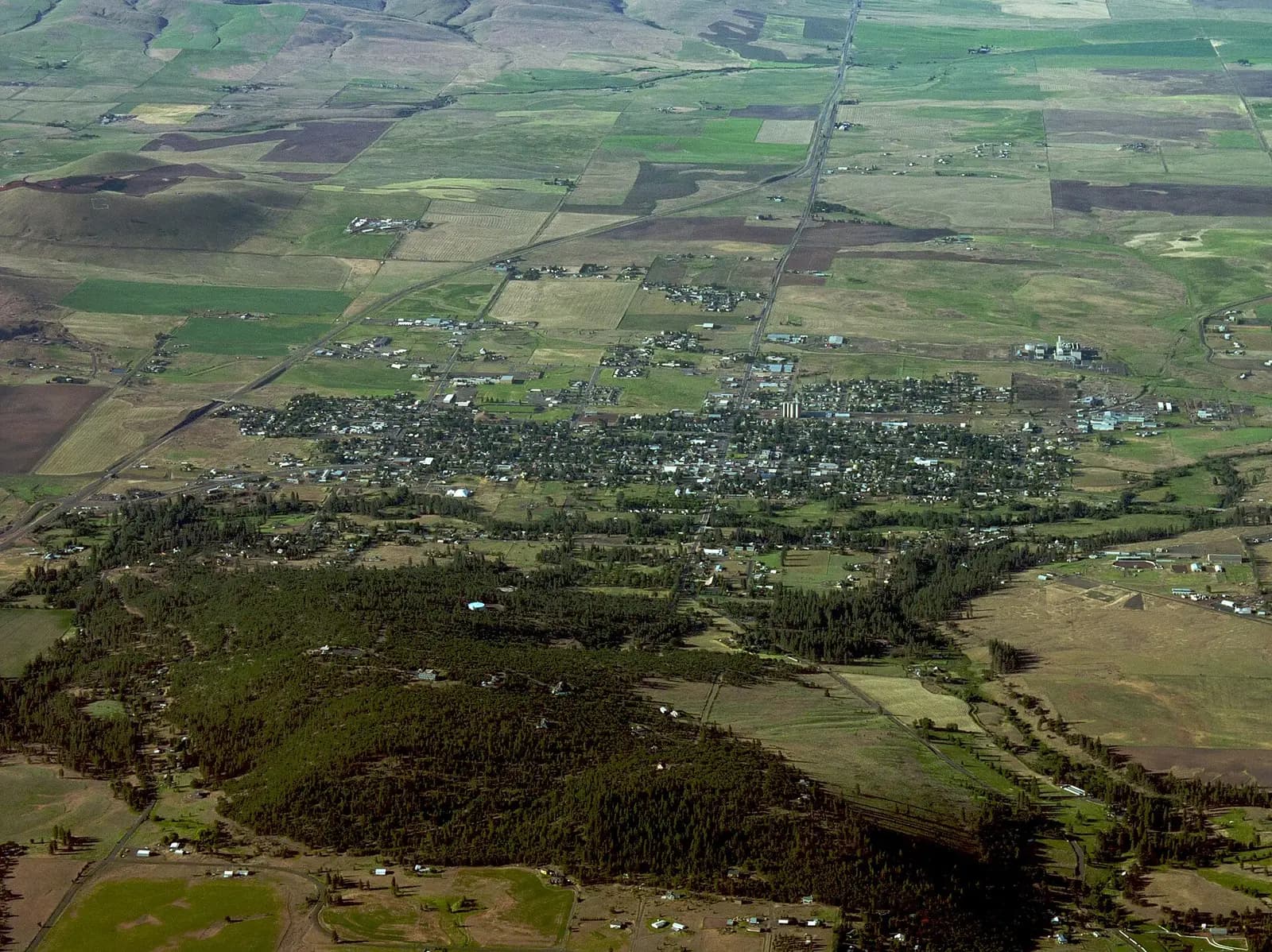 Goldendale, Washington: Goldendale WA aerial