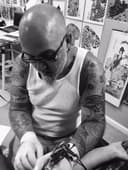 Jake Robbins, from Lucky Dragon Tattoo Parlor’s website